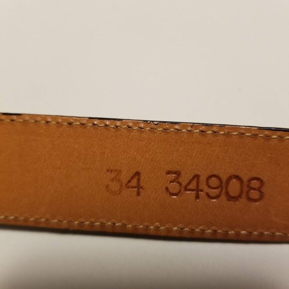 Brighton Lizard Leather Brown Belt, Size 34, Unisex, Reptile, Dress Belt - Picture 8 of 13